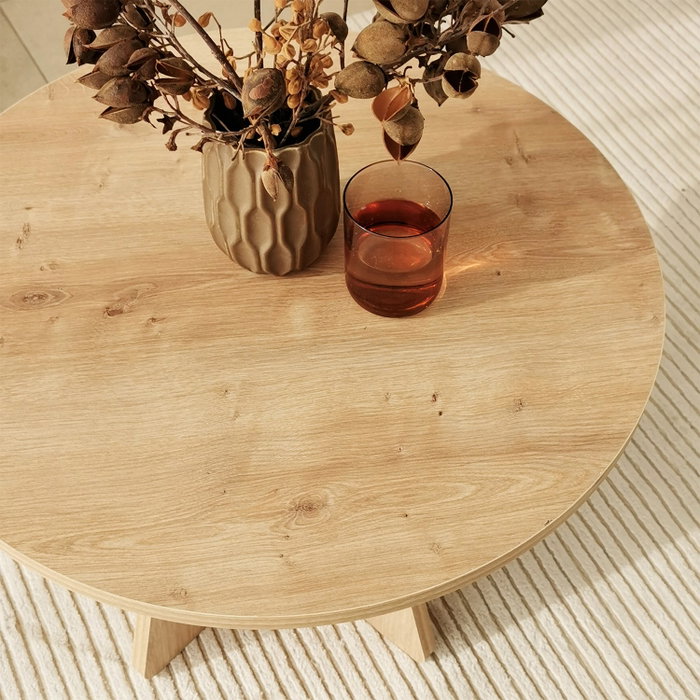 Hanah Home Mesa de Centro Mushroom - Sapphire Oak